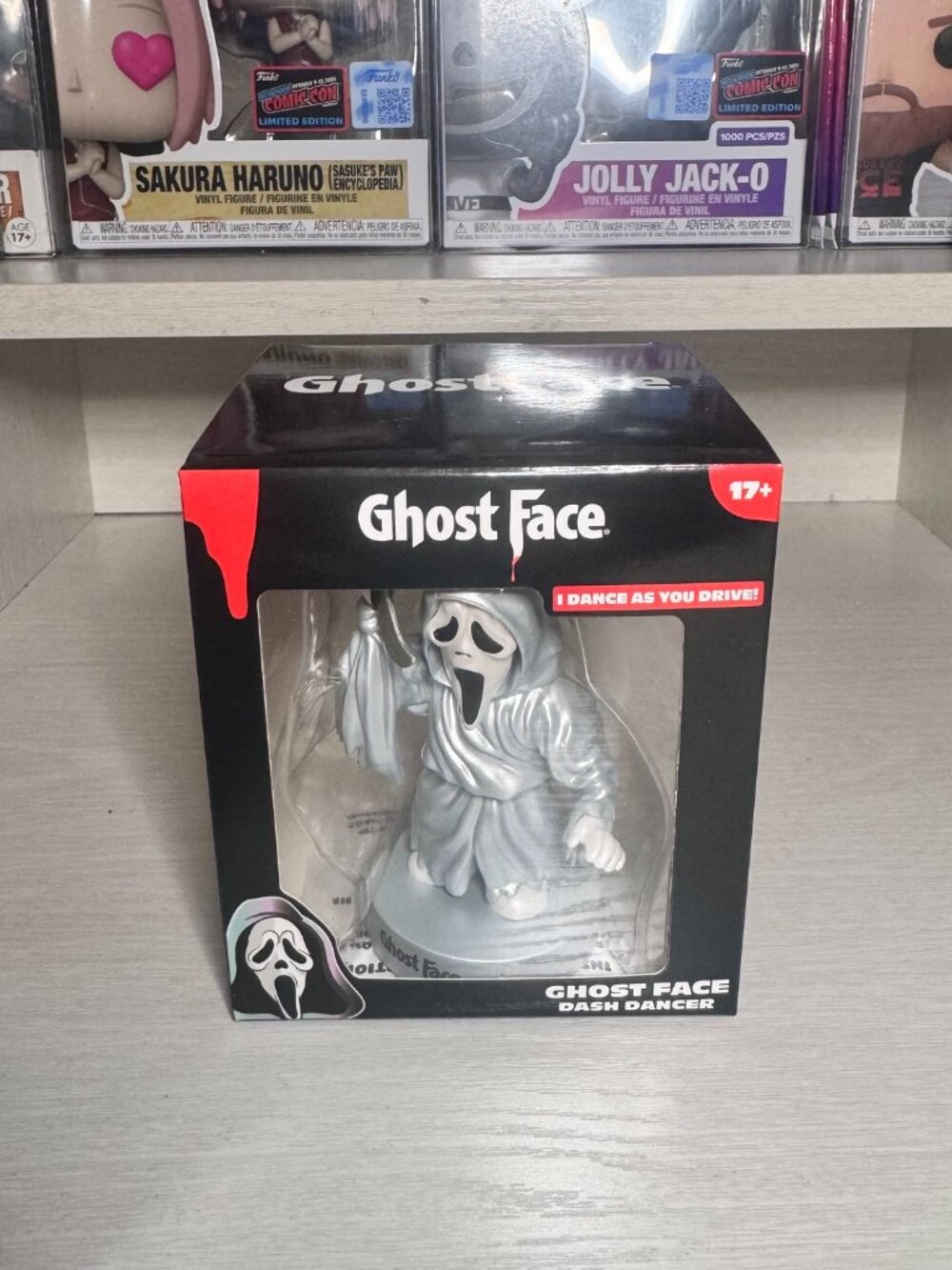 Ghost Face SCREAM Silver Dash Dancer Figure Bobblehead New in Box 2026! - rare
